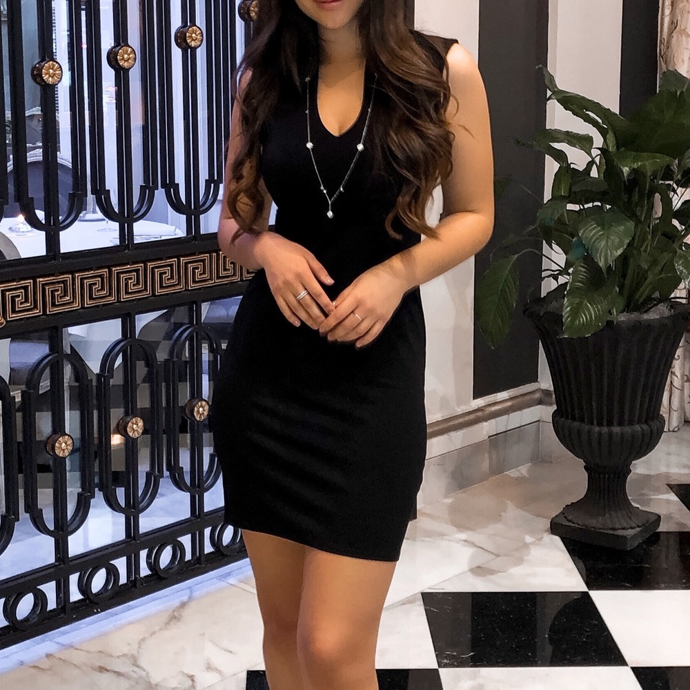 Mini black dress